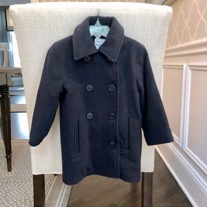 Handsome EUC navy blue Florence Eiseman pea coat size 4